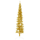 Kunstkerstboom Half Met Standaard Smal 80 Cm Kleurig 180 x 49 cm Goud