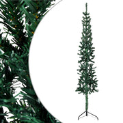 Kunstkerstboom half 120 cm groen PVC