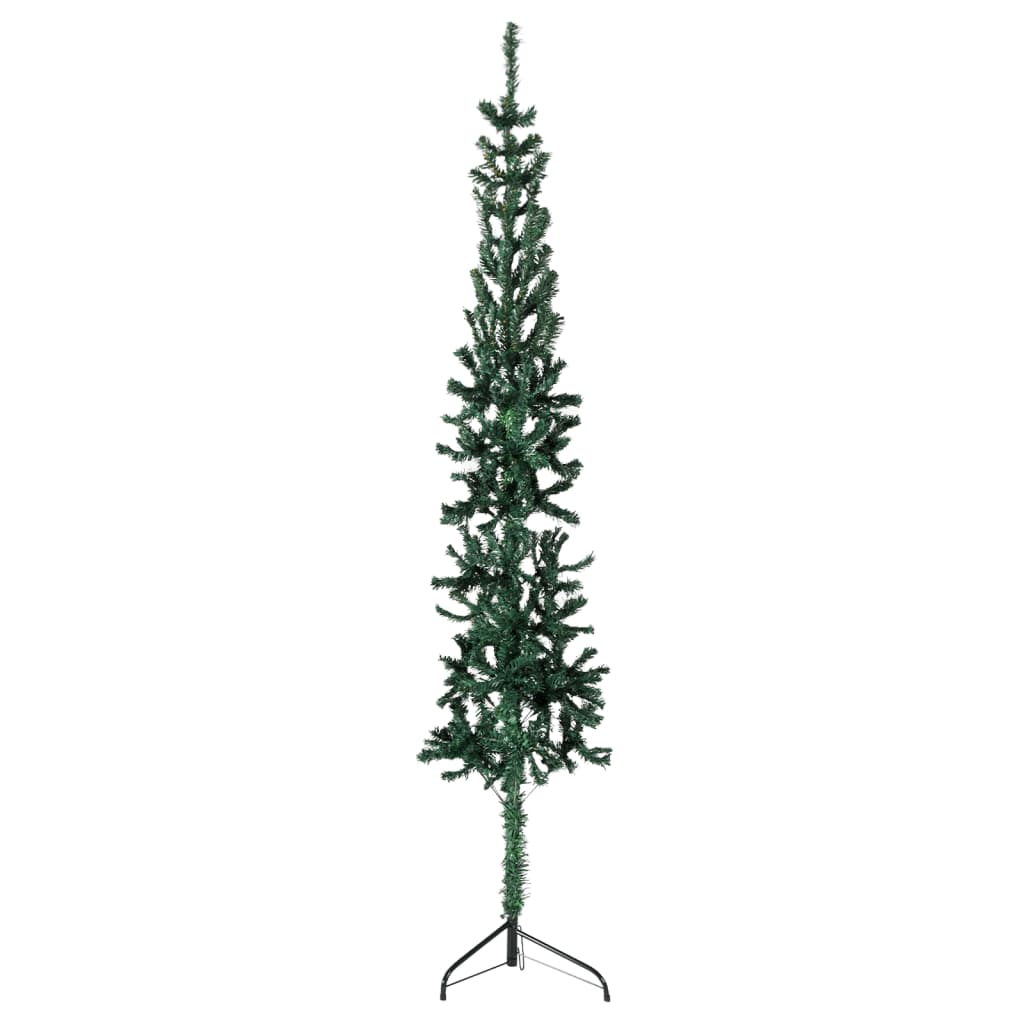 Kunstkerstboom Half Met Standaard Smal 20 Cm 120 x 39 cm Groen