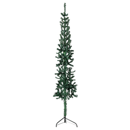 Kunstkerstboom Half Met Standaard Smal 20 Cm 120 x 39 cm Groen