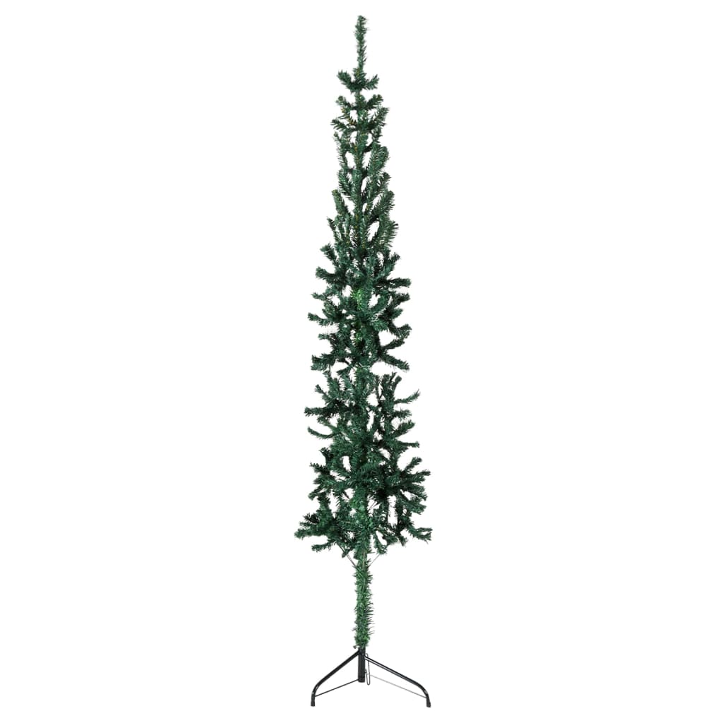 Kunstkerstboom Half Met Standaard Smal 50 Cm 150 x 44 cm Groen