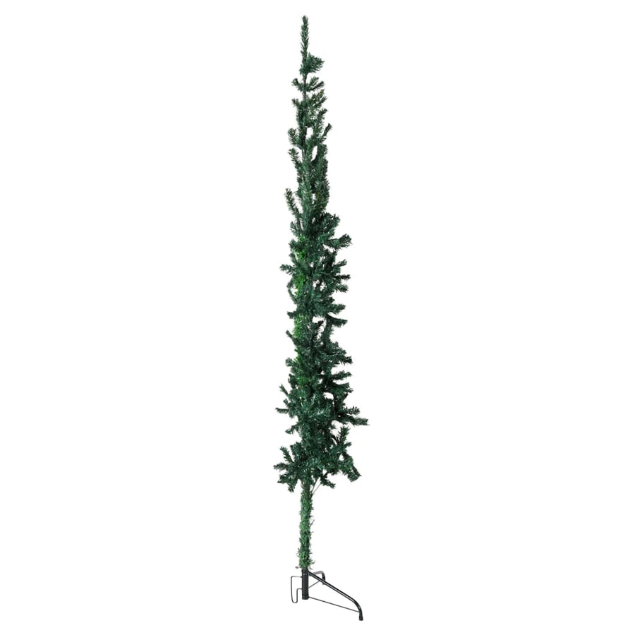 Kunstkerstboom Half Met Standaard Smal 50 Cm 150 x 44 cm Groen
