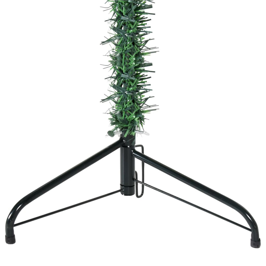 Kunstkerstboom Half Met Standaard Smal 240 Cm 240 x 61 cm Groen