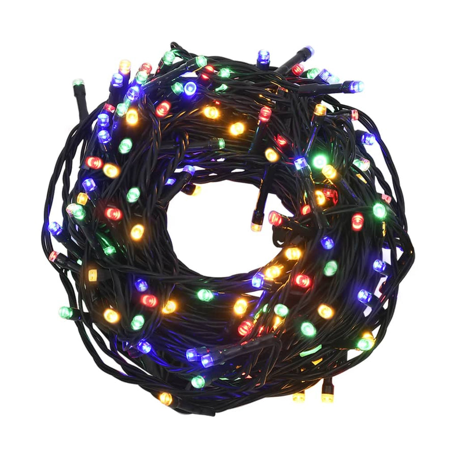 Lichtslinger met 300 LED's 30 m PVC meerkleurig 30 m Meerkleurig en donkergroen