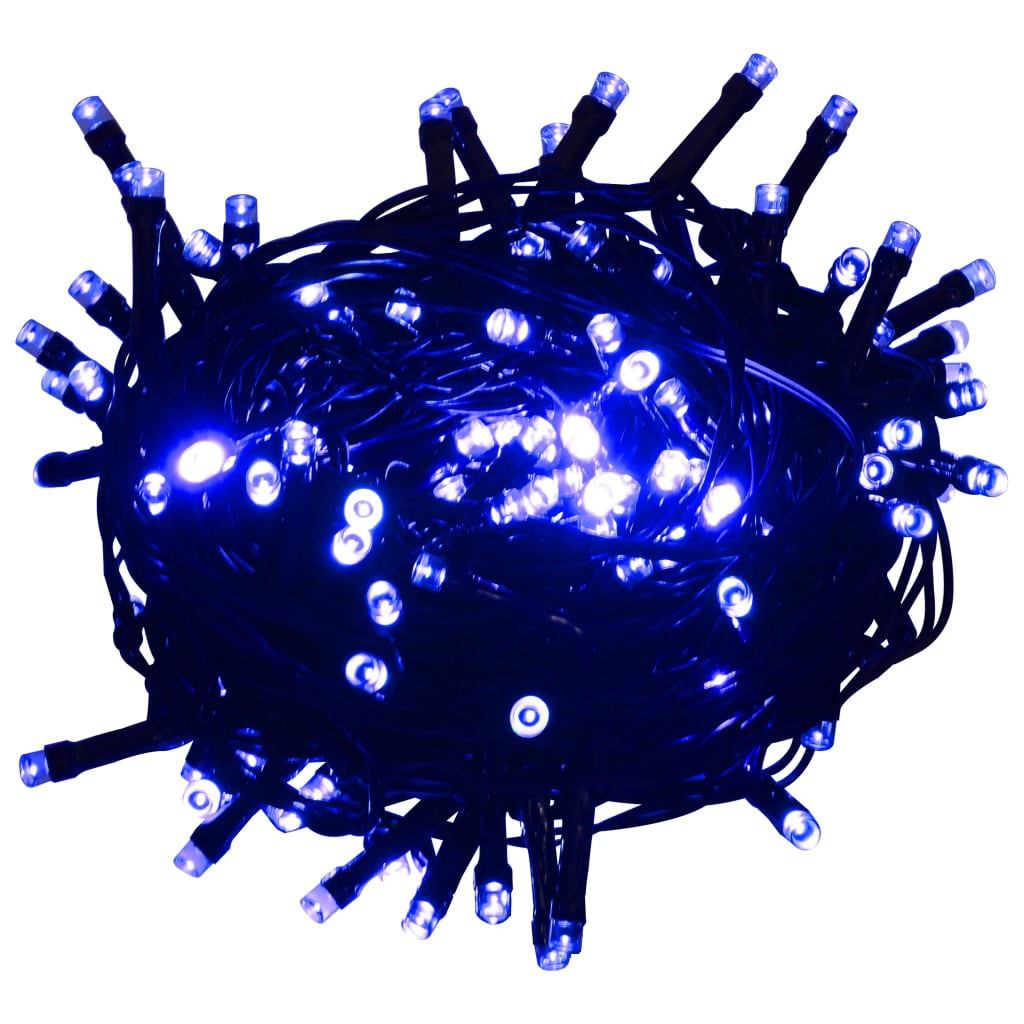 Lichtslinger met 600 LED's blauw 60 m PVC 60 m Blauw en donkergroen
