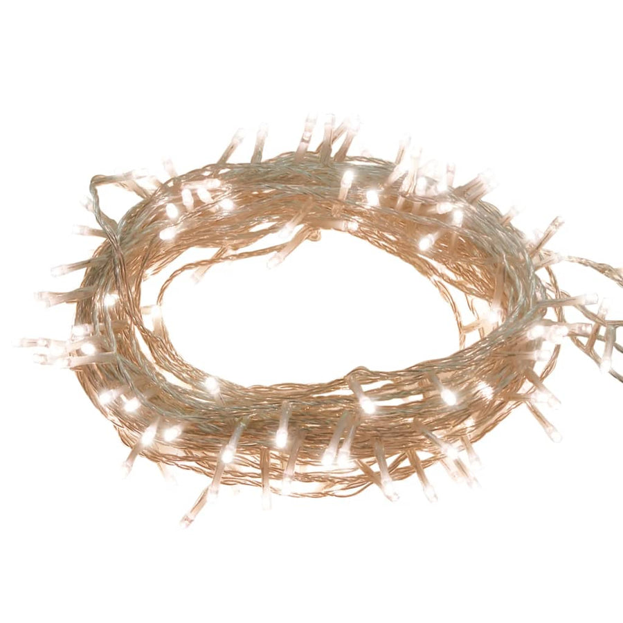 Lichtslinger met 1000 LED's warmwit 100 m PVC 100 m Warmwit en transparant
