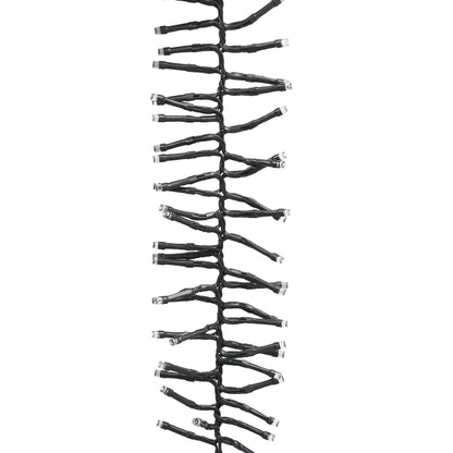 Lichtslinger cluster met 1000 LED's blauw 11 m PVC 11 m Blauw en donkergroen