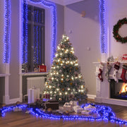Lichtslinger cluster 2000 LED blauw 17 m PVC