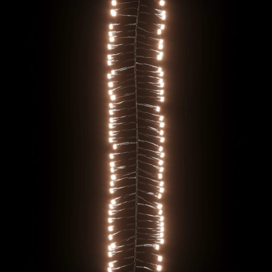 Lichtslinger Cluster Met 3000 Led's Pvc 23 m Warmwit en donkergroen