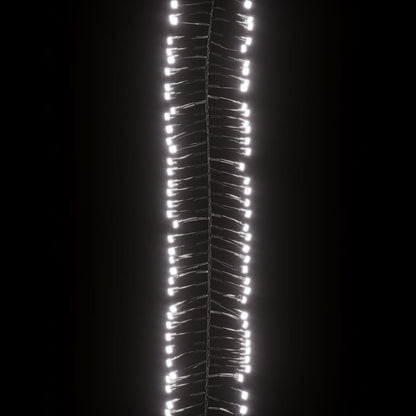 Lichtslinger Cluster Met 3000 Led's 60 M Pvc 23 m Koudwit en donkergroen