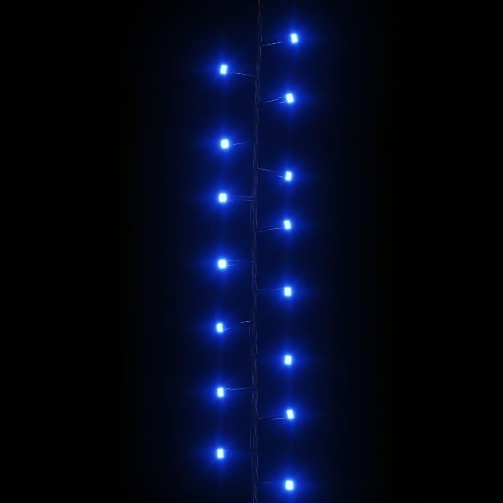 Lichtslinger compact met 400 LED's blauw 13 m PVC 13 m Blauw en donkergroen
