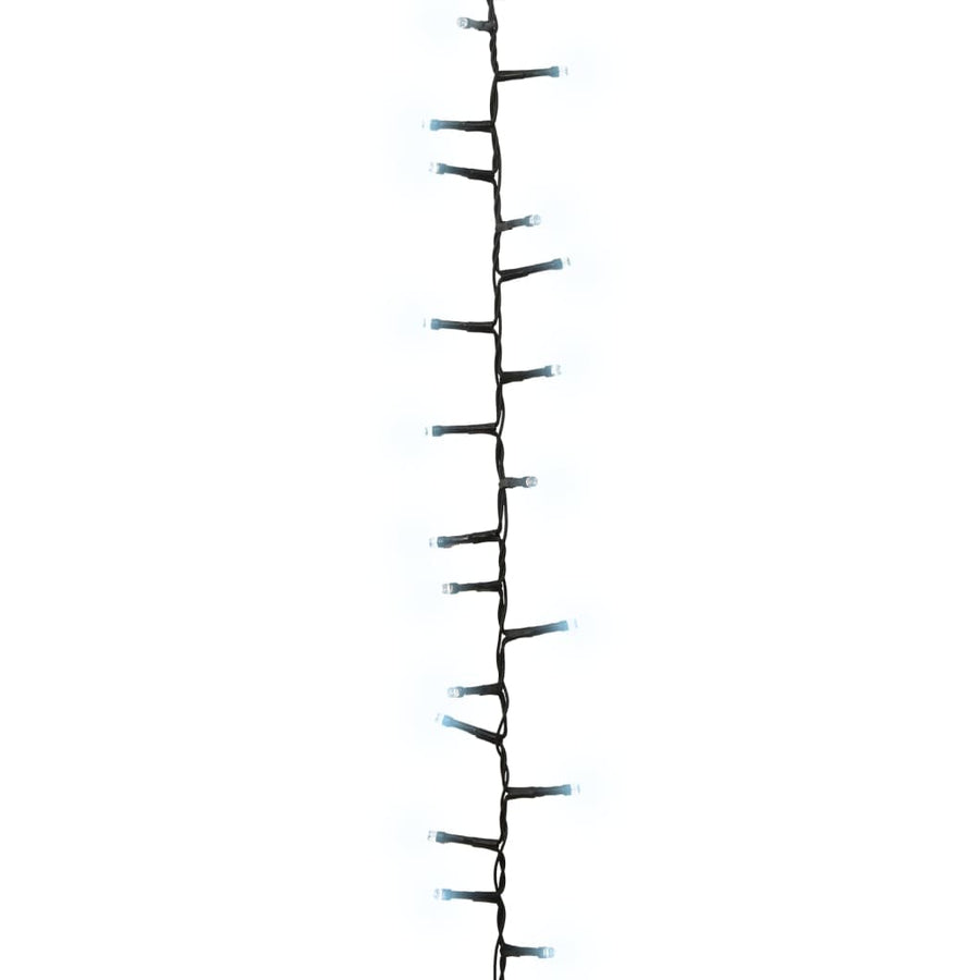 Lichtslinger compact met 1000 LED's koudwit 25 m PVC 25 m Koudwit en donkergroen
