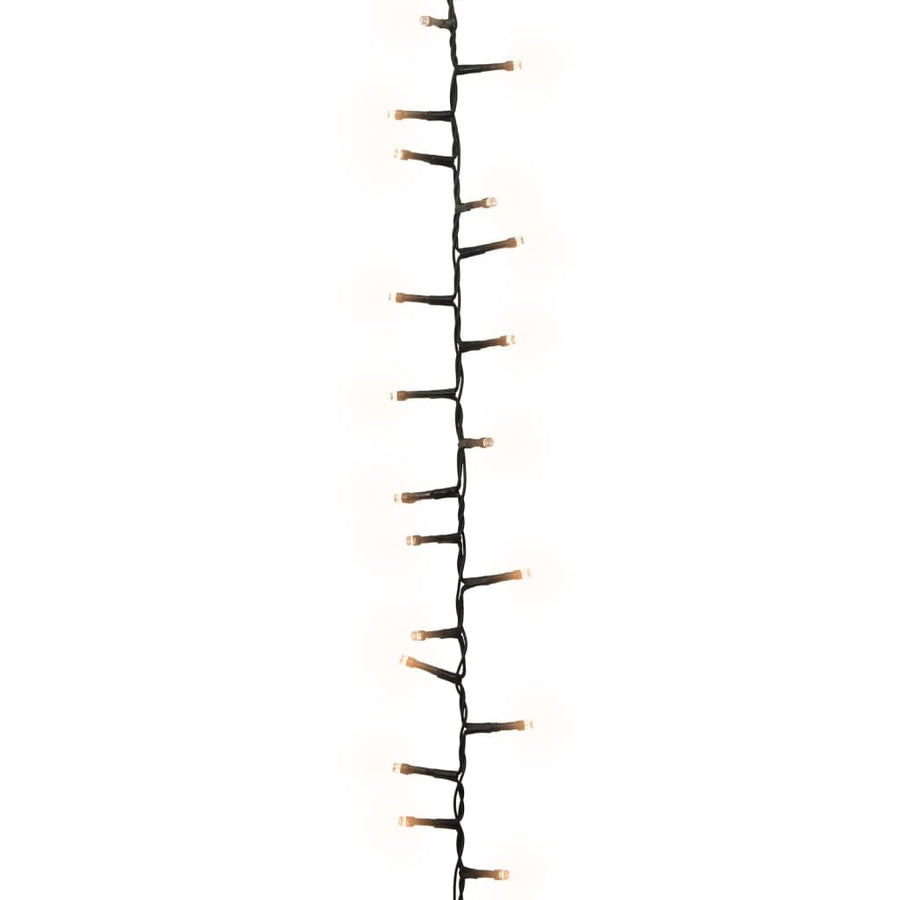 Lichtslinger compact met 2000 LED's warmwit 45 m PVC 45 m Warmwit en donkergroen
