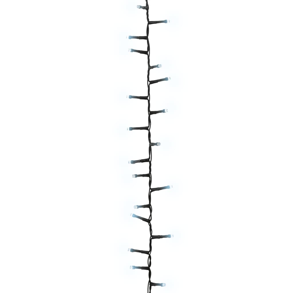 Lichtslinger compact met 2000 LED's koudwit 45 m PVC 45 m Koudwit en donkergroen