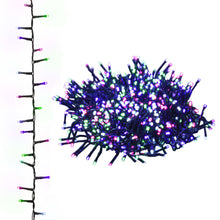 Lichtslinger compact met 2000 LED's pastel meerkleurig 45 m PVC 45 m Pastel meerkleurig en donkergroen