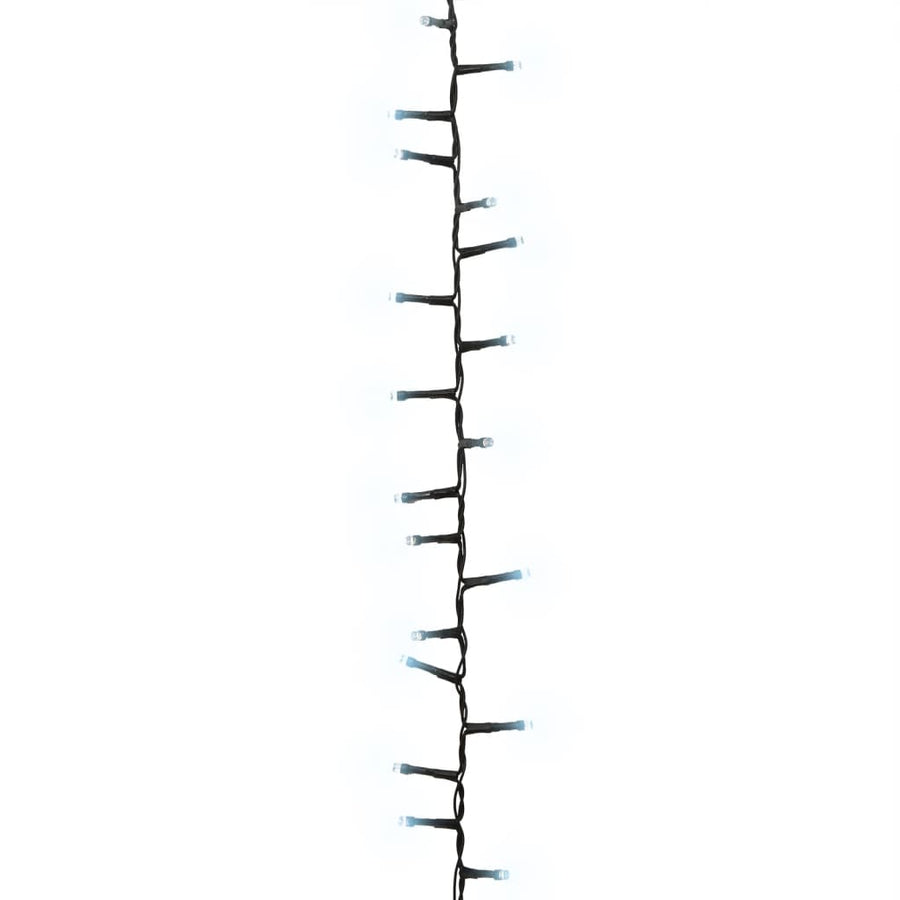 Lichtslinger compact met 3000 LED's koudwit 65 m PVC 65 m Koudwit en donkergroen