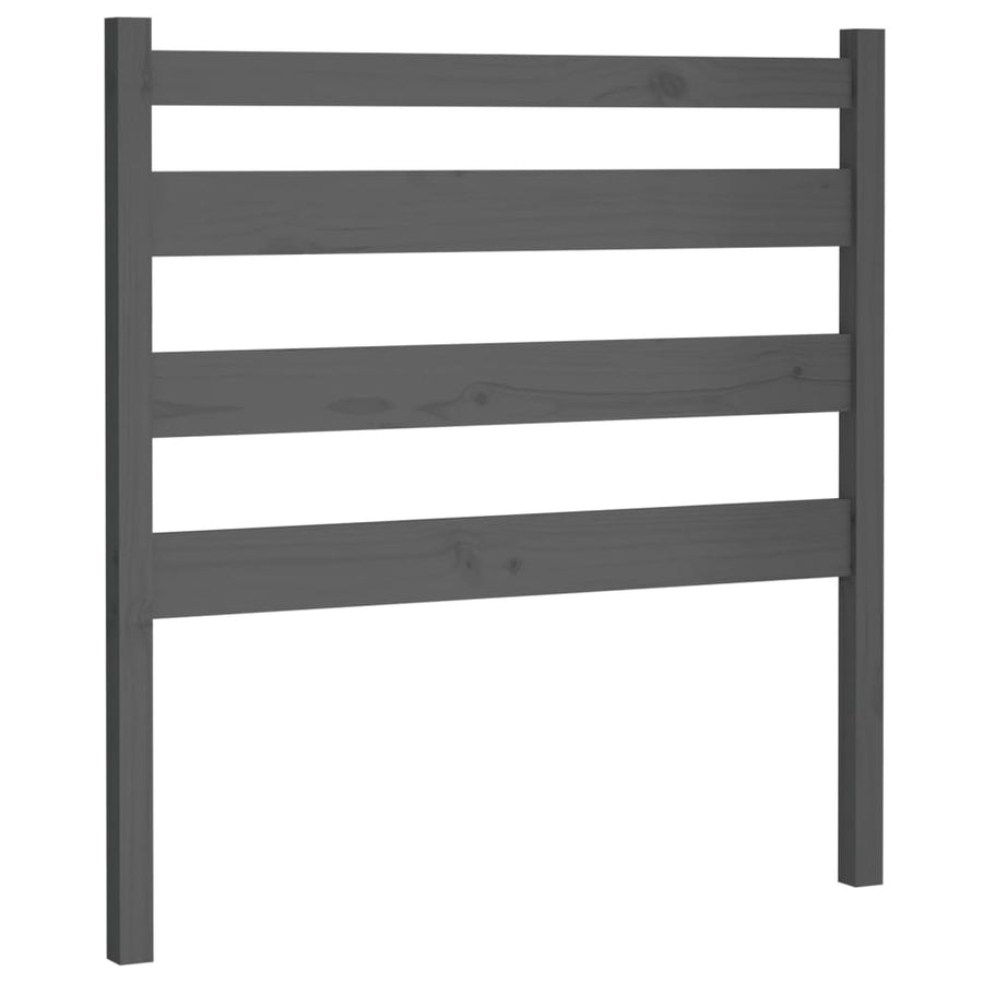 Hoofdbord 96X4X00 Cm Massief Grenenhout 96 x 100 cm Grijs