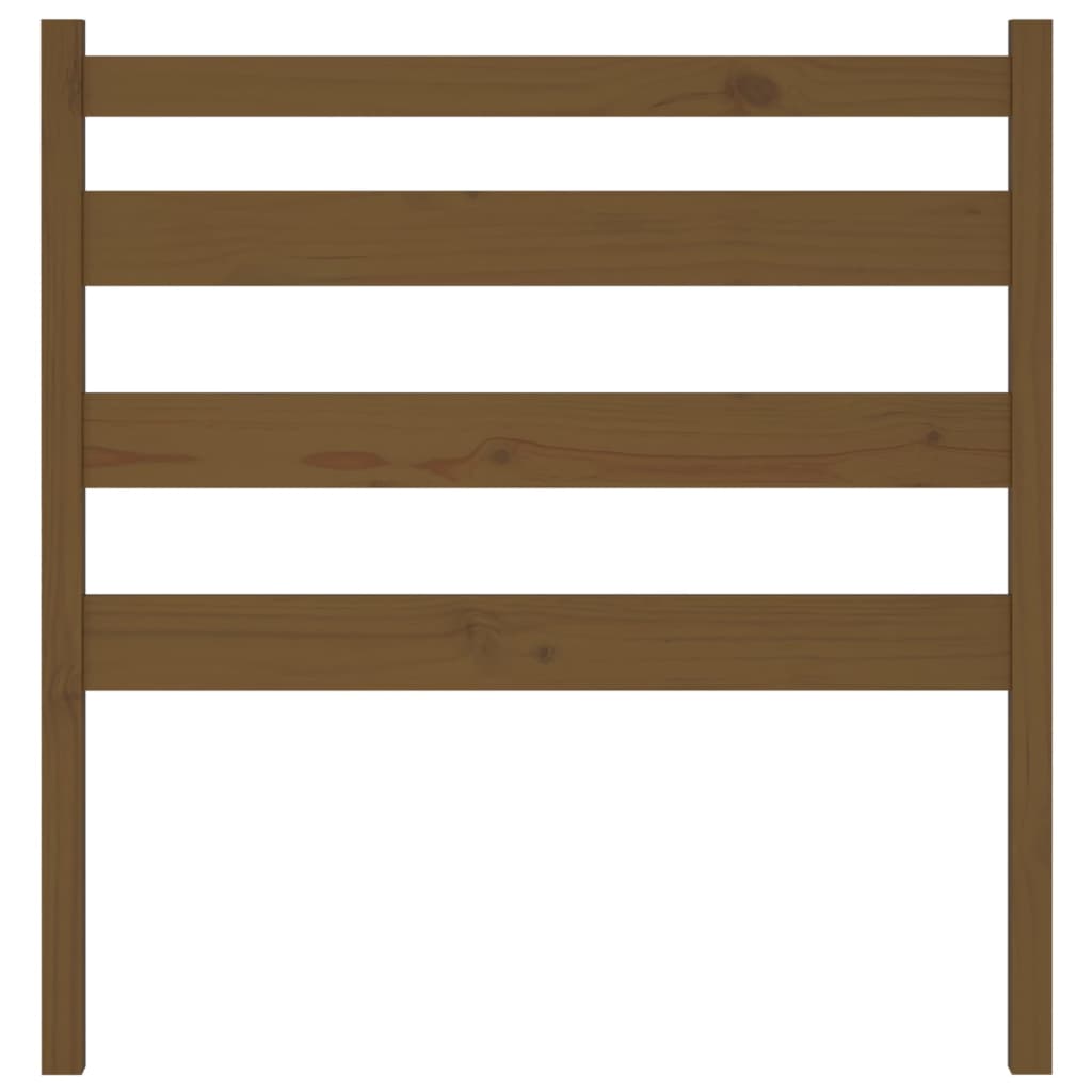 Hoofdbord 96X4X00 Cm Massief Grenenhout 96 x 100 cm Honingbruin