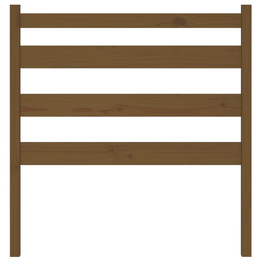 Hoofdbord 96X4X00 Cm Massief Grenenhout 96 x 100 cm Honingbruin