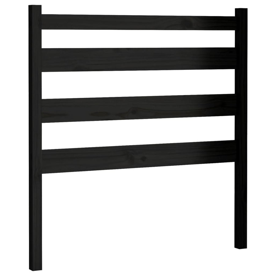 Hoofdbord 96X4X00 Cm Massief Grenenhout 96 x 100 cm Zwart