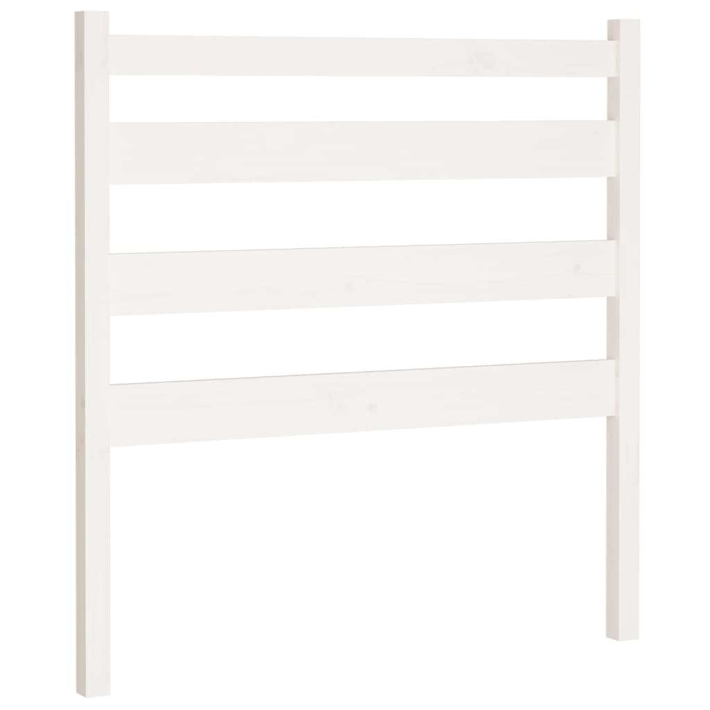 Hoofdbord 106x4x100 cm massief grenenhout wit 106 x 100 cm Wit