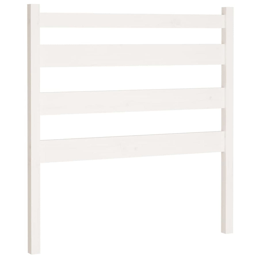 Hoofdbord 106x4x100 cm massief grenenhout wit 106 x 100 cm Wit