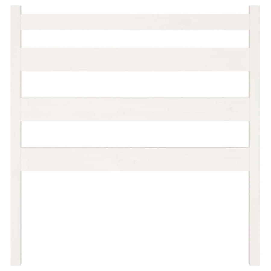 Hoofdbord 106x4x100 cm massief grenenhout wit 106 x 100 cm Wit
