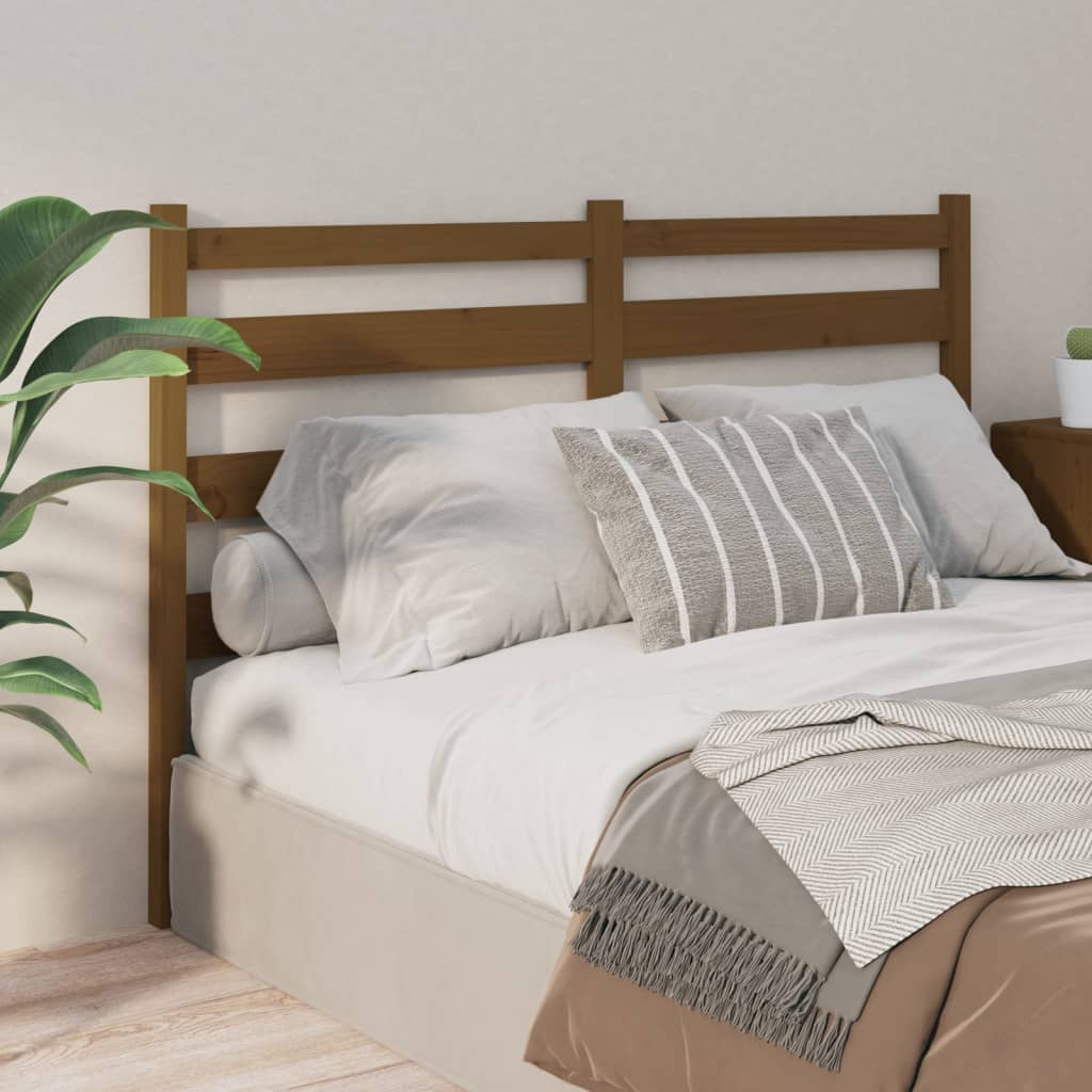 Hoofdbord 4X4X00 Cm Massief Grenenhout 141 x 100 cm Honingbruin