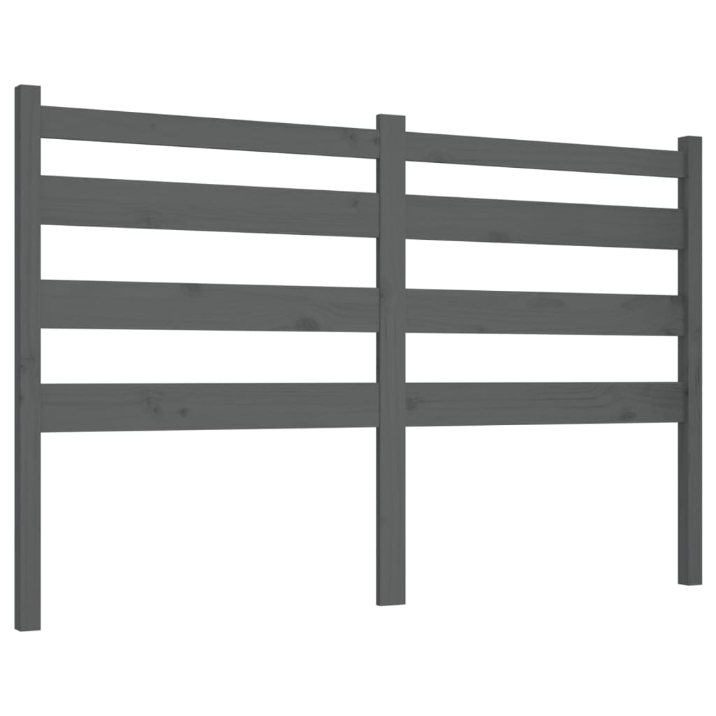 Hoofdbord 66X4X00 Cm Massief Grenenhout 166 x 100 cm Grijs