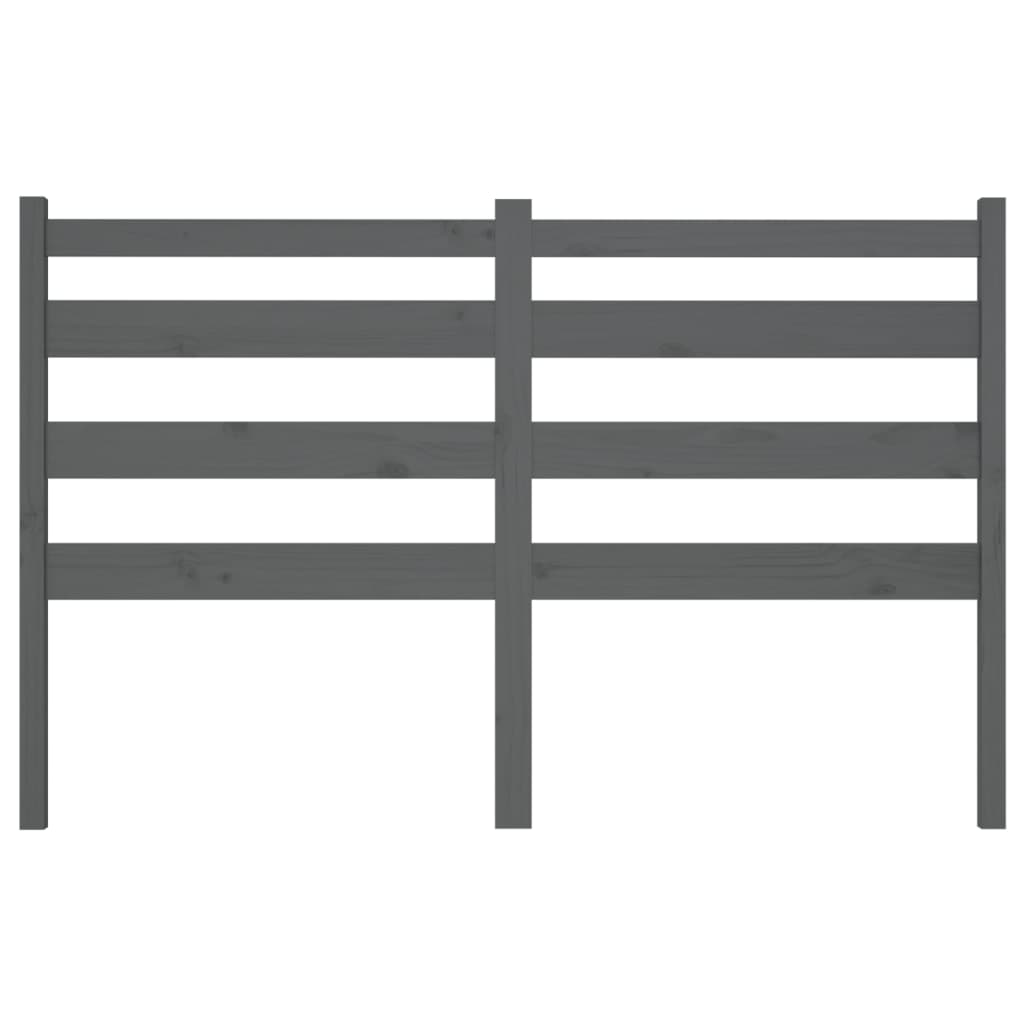 Hoofdbord 66X4X00 Cm Massief Grenenhout 166 x 100 cm Grijs