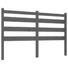 Headboard 186x4x100 cm solid pine wood grey