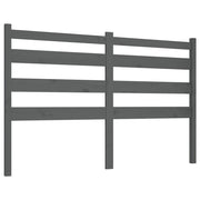 Hoofdbord 186x4x100 cm massief grenenhout grijs