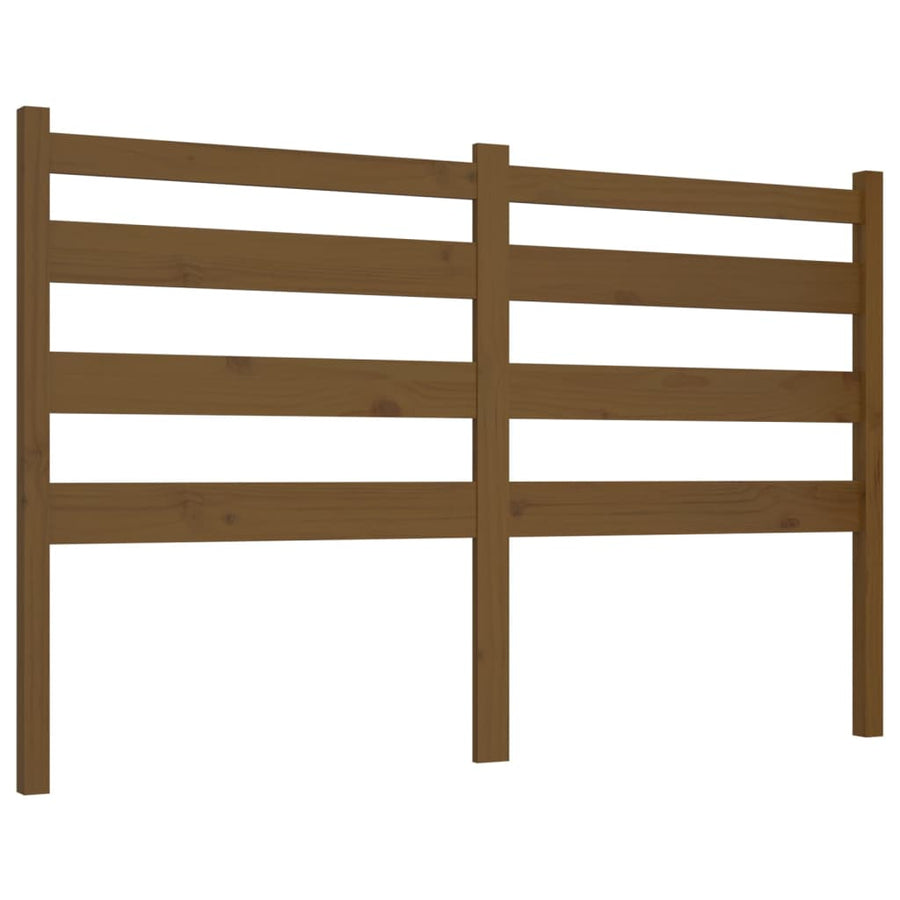 Hoofdbord 206X4X00 Cm Massief Grenenhout 206 x 100 cm Honingbruin