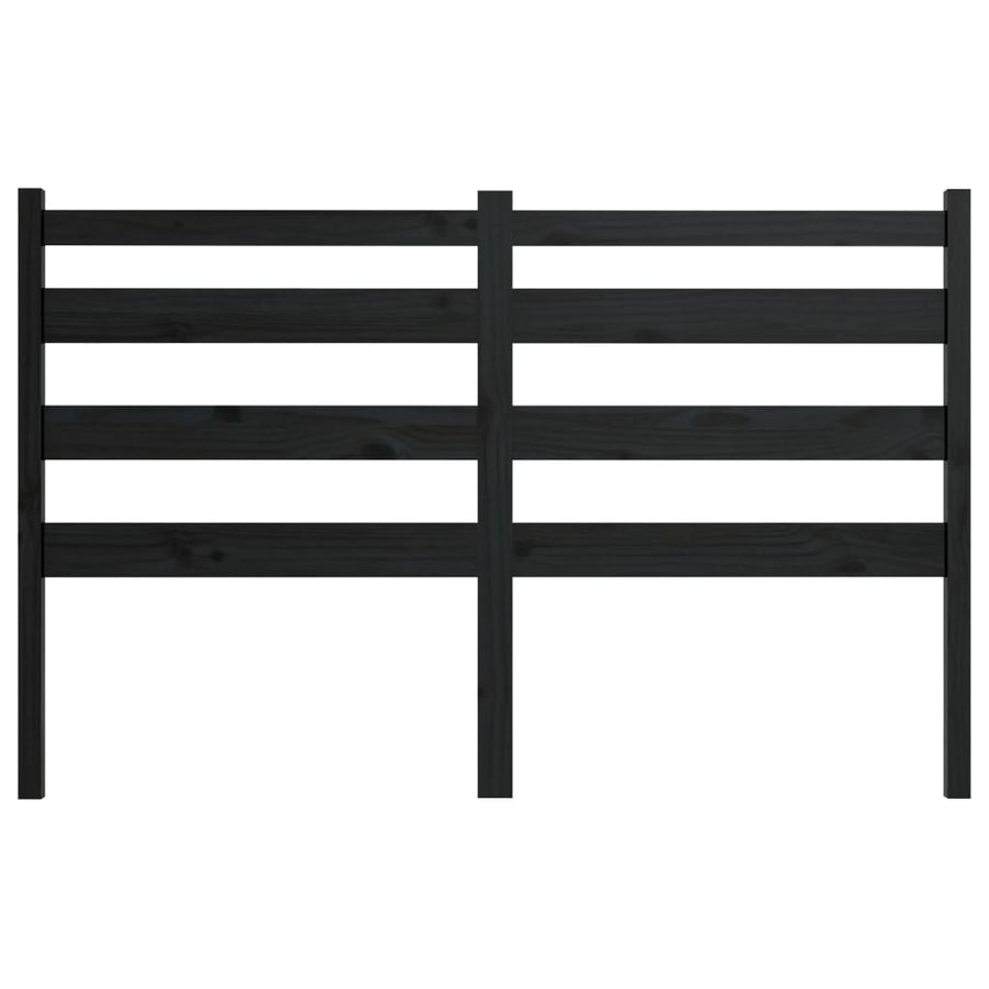 Hoofdbord 206X4X00 Cm Massief Grenenhout 206 x 100 cm Zwart