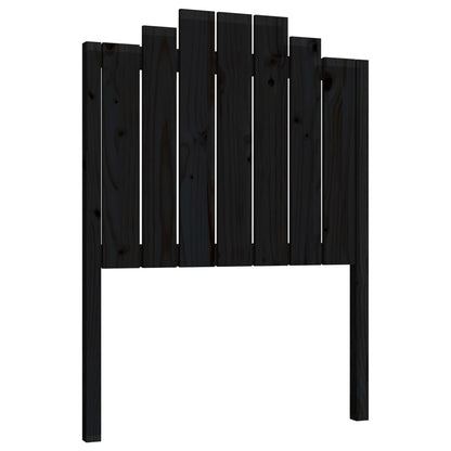 Hoofdbord 8X4X0 Cm Massief Grenenhout 81 x 110 cm Zwart