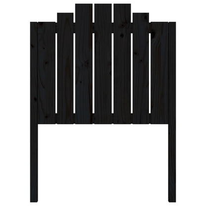 Hoofdbord 8X4X0 Cm Massief Grenenhout 81 x 110 cm Zwart