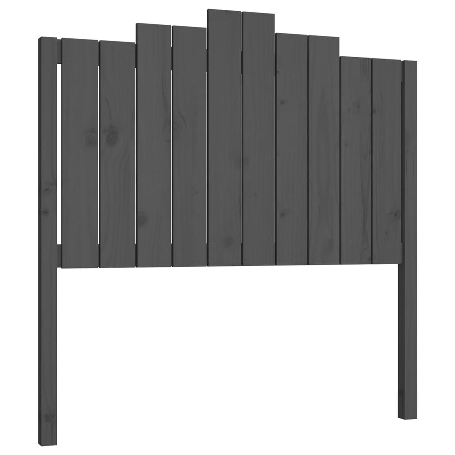 Hoofdbord 06X4X0 Cm Massief Grenenhout 106 x 110 cm Grijs