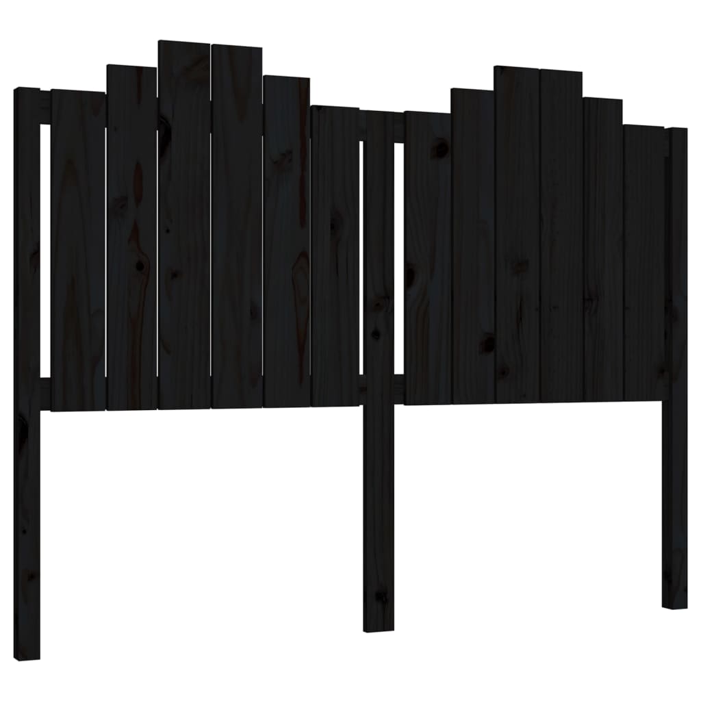 Hoofdbord 46X4X0 Cm Massief Grenenhout 146 x 110 cm Zwart