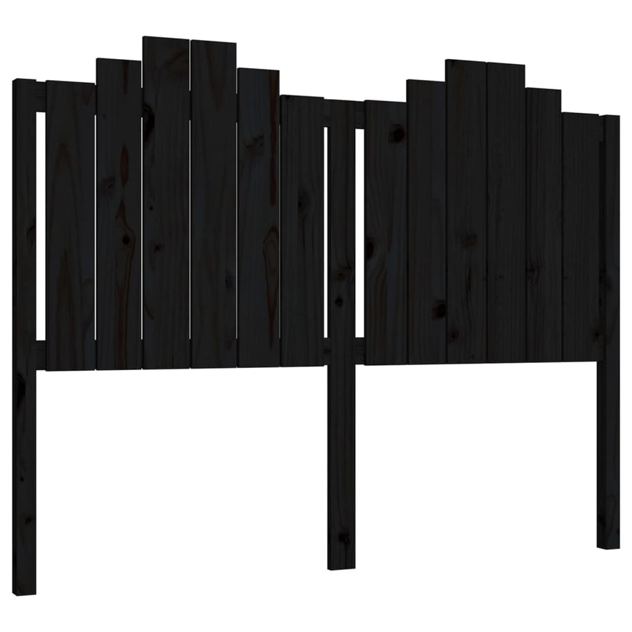 Hoofdbord 46X4X0 Cm Massief Grenenhout 146 x 110 cm Zwart