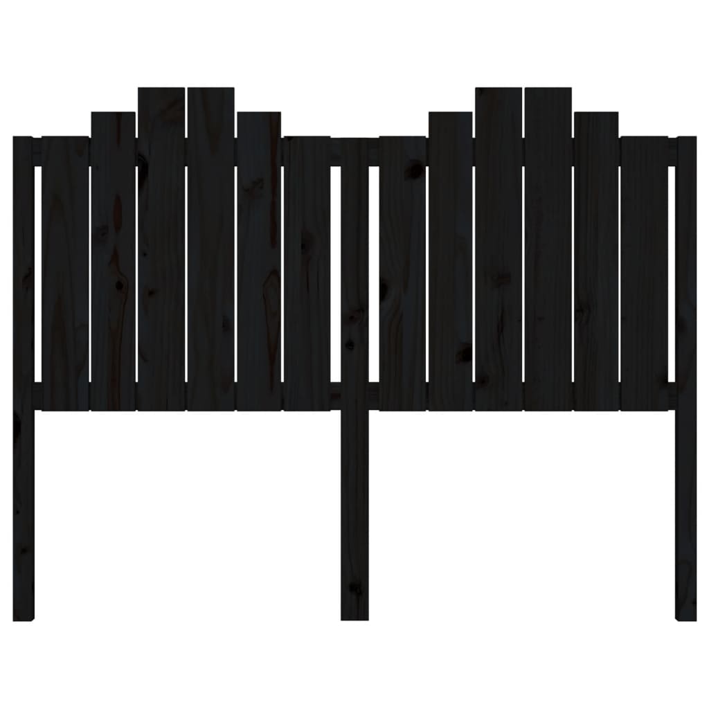 Hoofdbord 46X4X0 Cm Massief Grenenhout 146 x 110 cm Zwart