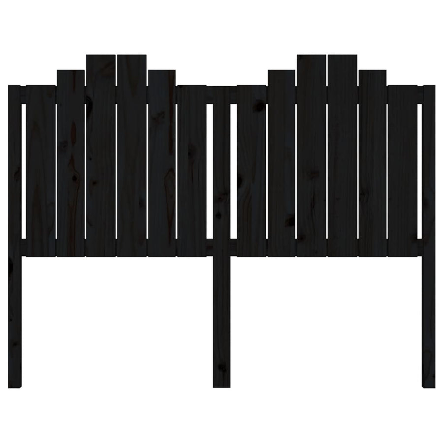 Hoofdbord 46X4X0 Cm Massief Grenenhout 146 x 110 cm Zwart