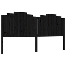Hoofdbord 206X4X0 Cm Massief Grenenhout 206 x 110 cm Zwart