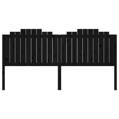 Hoofdbord 206X4X0 Cm Massief Grenenhout 206 x 110 cm Zwart