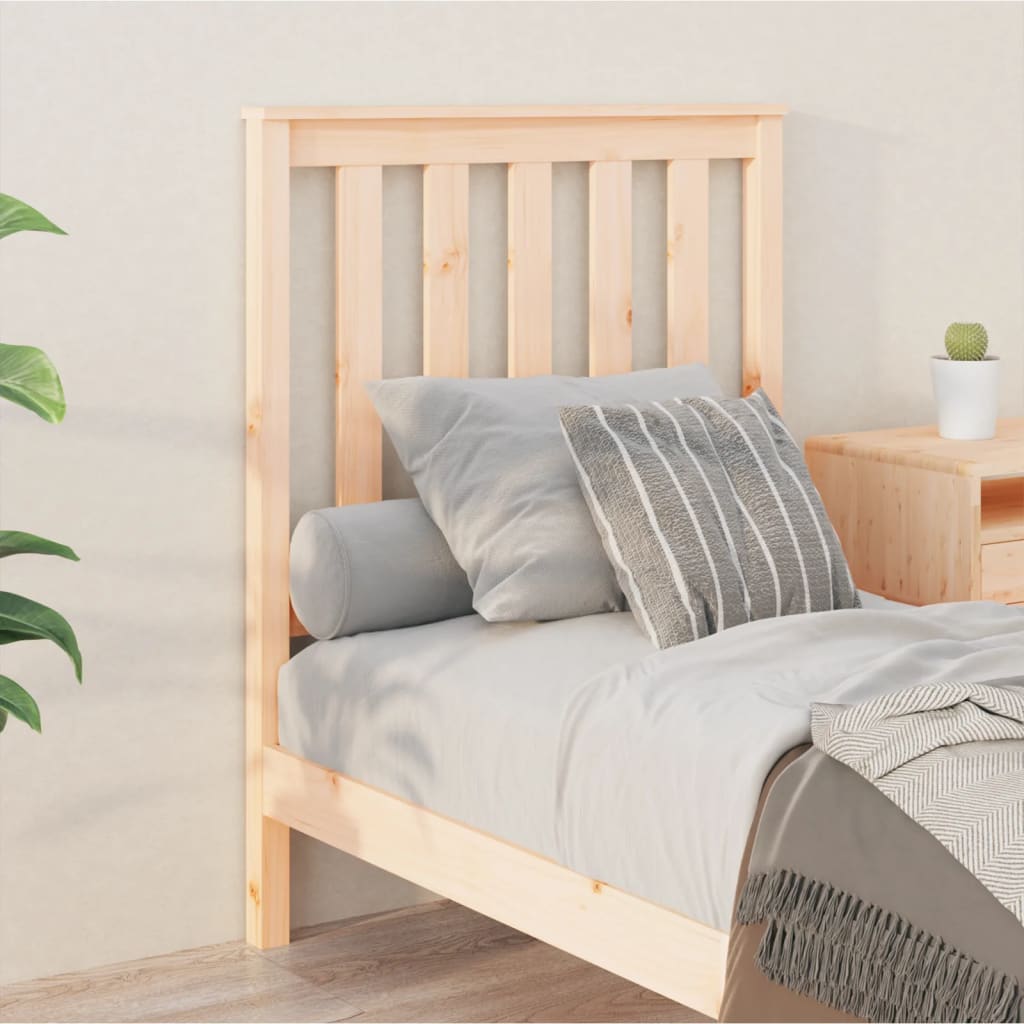 Hoofdbord 8X6X0 Cm Massief Grenenhout 81 x 101 cm Naturel