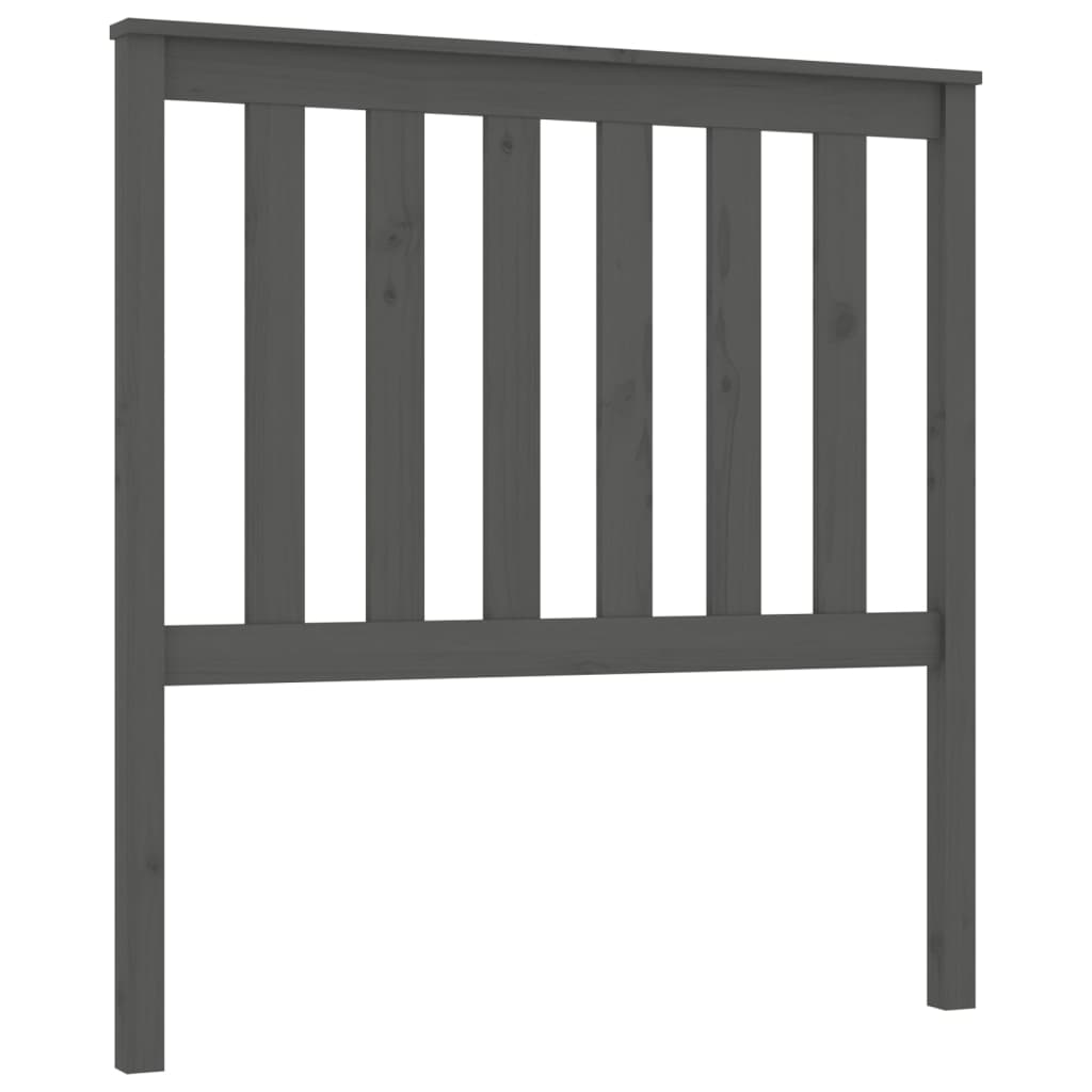 Hoofdbord 96X6X0 Cm Massief Grenenhout 96 x 101 cm Grijs
