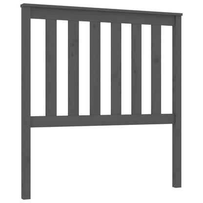 Hoofdbord 96X6X0 Cm Massief Grenenhout 96 x 101 cm Grijs