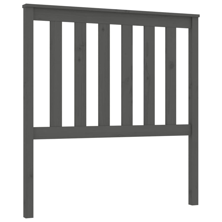 Hoofdbord 96X6X0 Cm Massief Grenenhout 96 x 101 cm Grijs