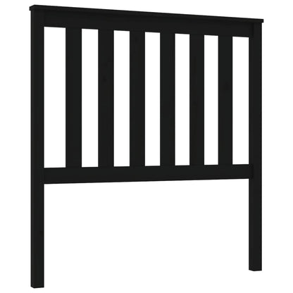 Hoofdbord 96X6X0 Cm Massief Grenenhout 96 x 101 cm Zwart