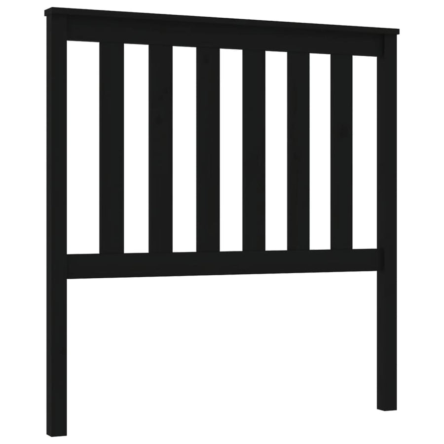 Hoofdbord 96X6X0 Cm Massief Grenenhout 96 x 101 cm Zwart