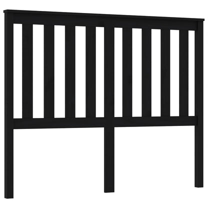 Hoofdbord 46X6X0 Cm Massief Grenenhout 146 x 101 cm Zwart